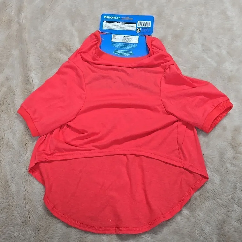VIBRANT LIFE RED PET T-SHIRT,  
